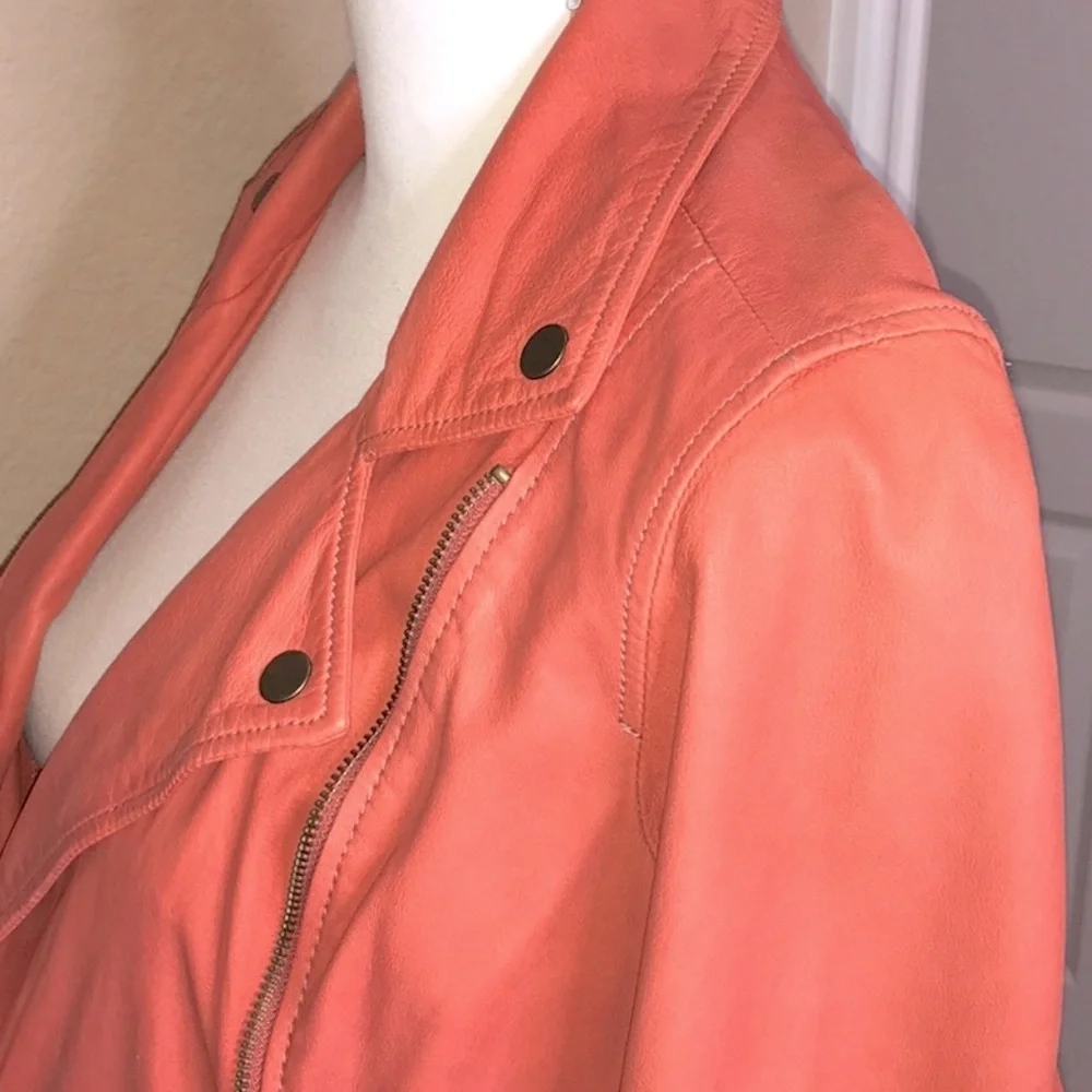 LUCKY BRAND Leather Moto Jacket - Picture 7 of 16